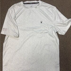 Spyder-Rashguard Surf-Sand-Sun‎  White Short Sleeve Tee with 30+SPF